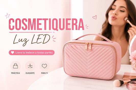 Cosmetiquera Glow con Espejo LED